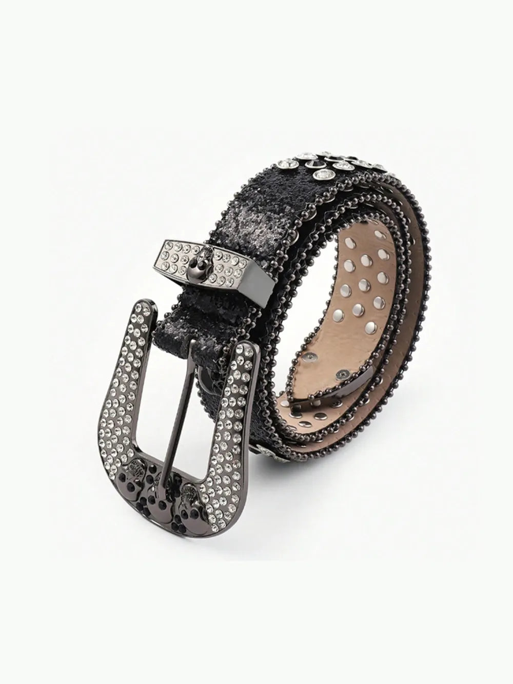 PU Leather Skull Belt - Grace Beauty H&C