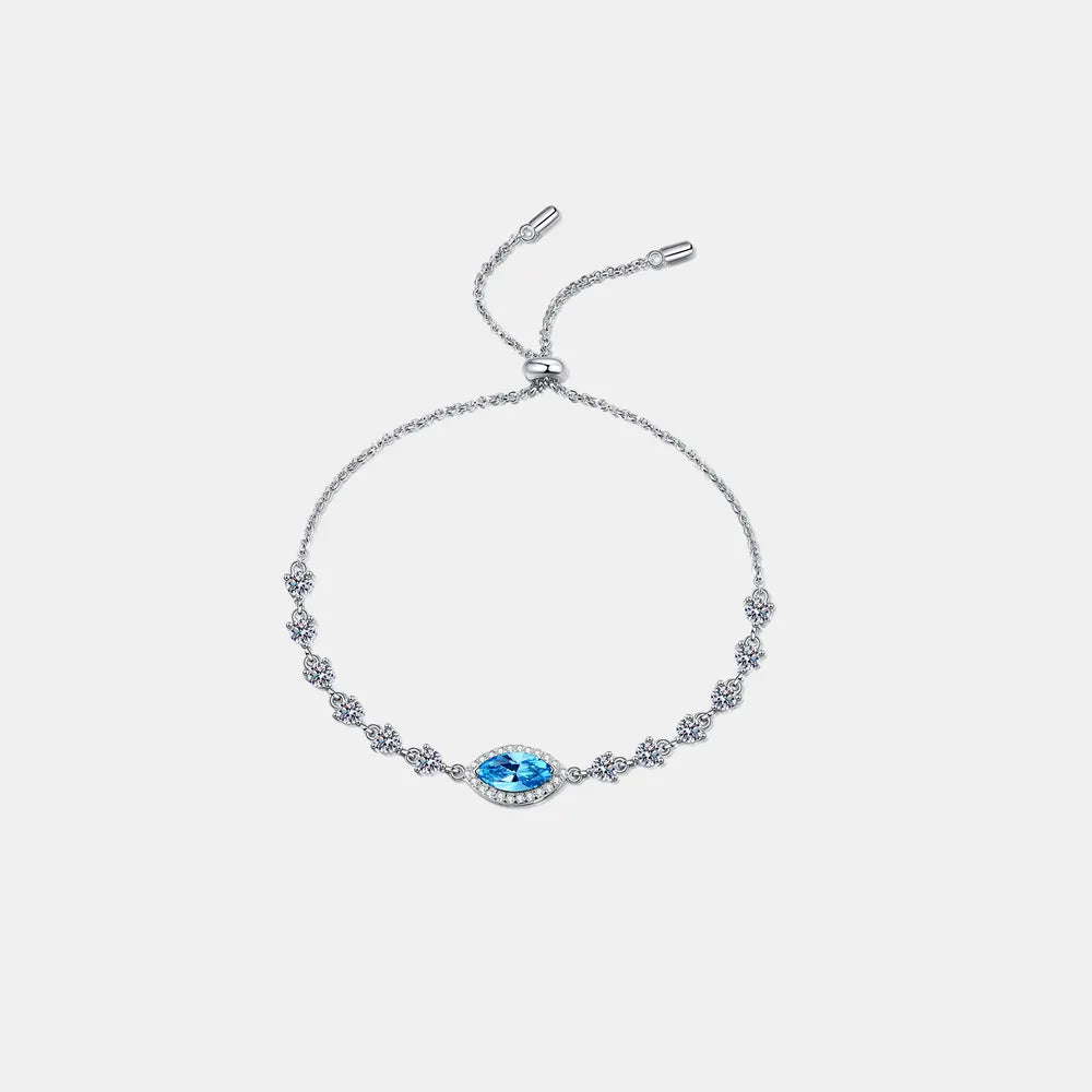 1 Carat Moissanite 925 Sterling Silver Bracelet - Grace Beauty H&C