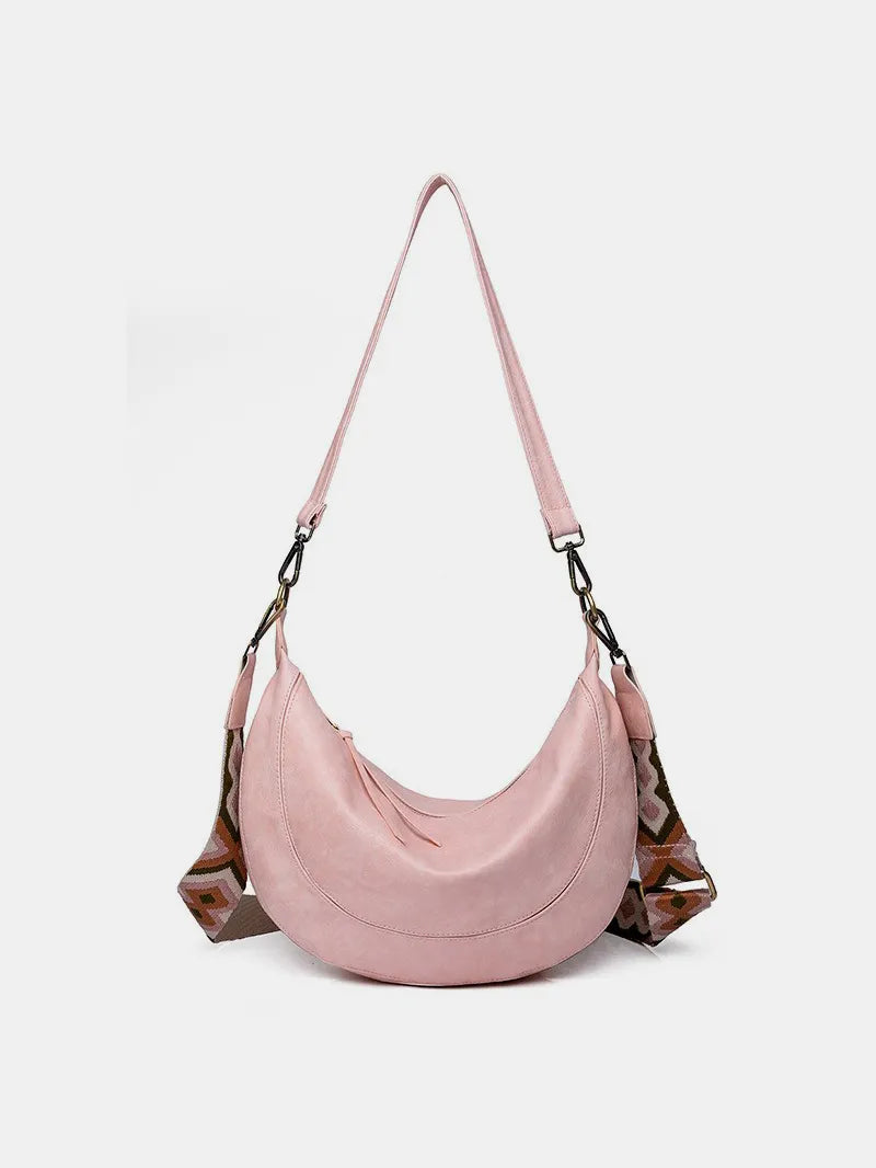 PU Leather Removable Strap Crossbody Bag - Grace Beauty H&C