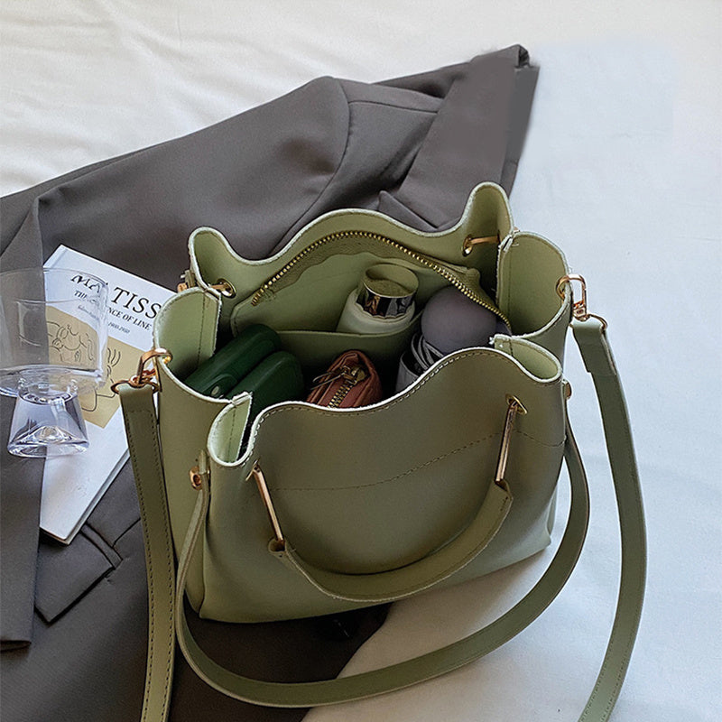 Bucket Bag Simple All-match Portable Shoulder Crossbody Bags - Grace Beauty H&C