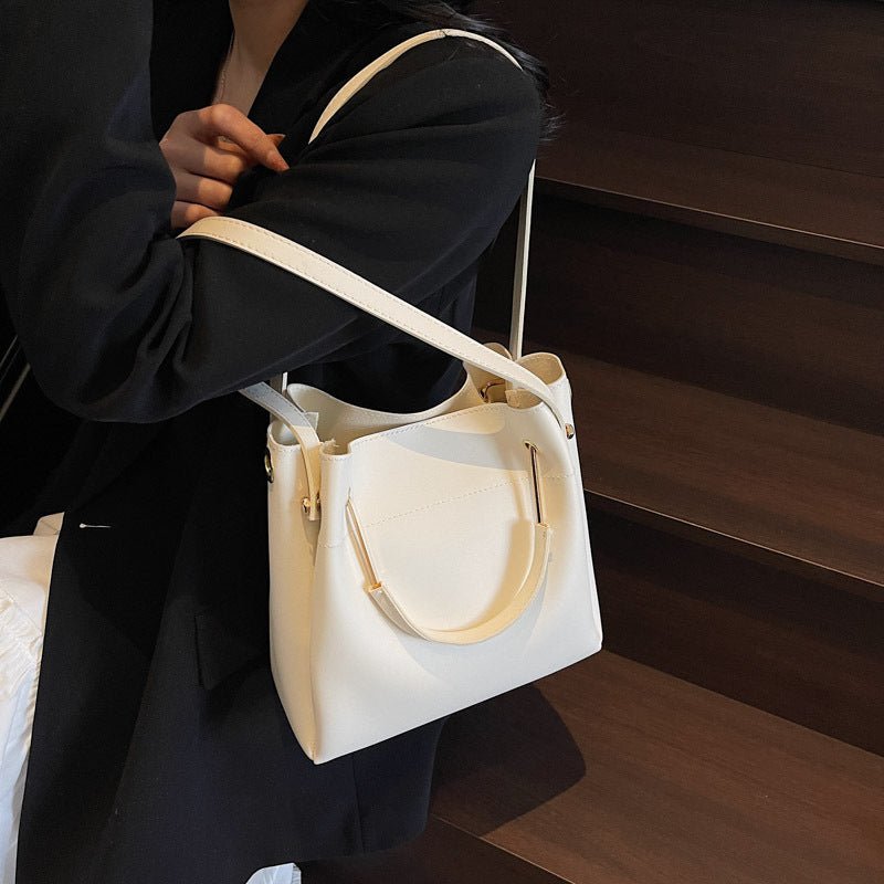 Bucket Bag Simple All-match Portable Shoulder Crossbody Bags - Grace Beauty H&C