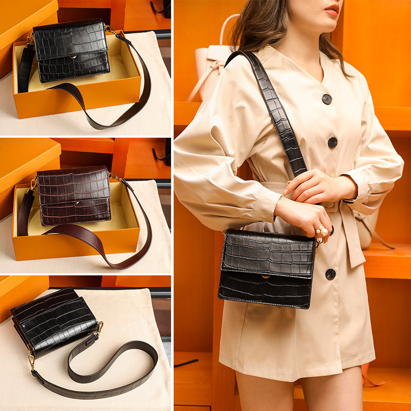 Shoulder Bag Stone Grain Messenger Fashion - Grace Beauty H&C