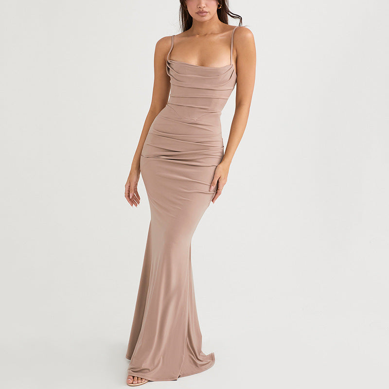Summer Best-selling Women's Formal Fishbone Backless Custom Mermaid Dress Long Evening Gown - Grace Beauty H&C