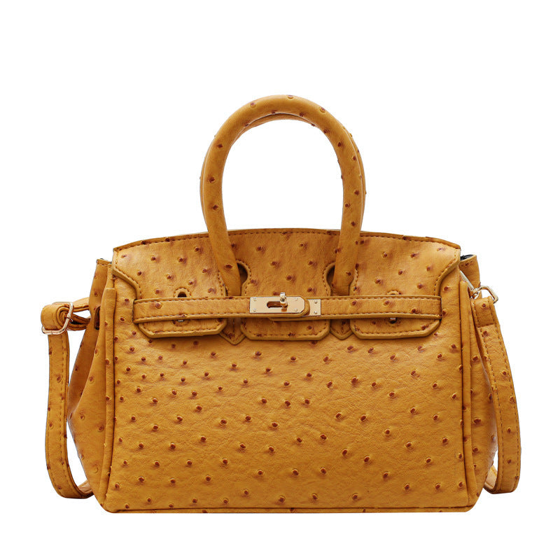 Ostrich pattern handbag - Grace Beauty H&C