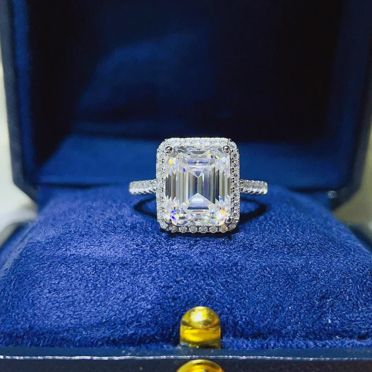 5 Carat Moissanite 925 Sterling Silver Ring - Grace Beauty H&C