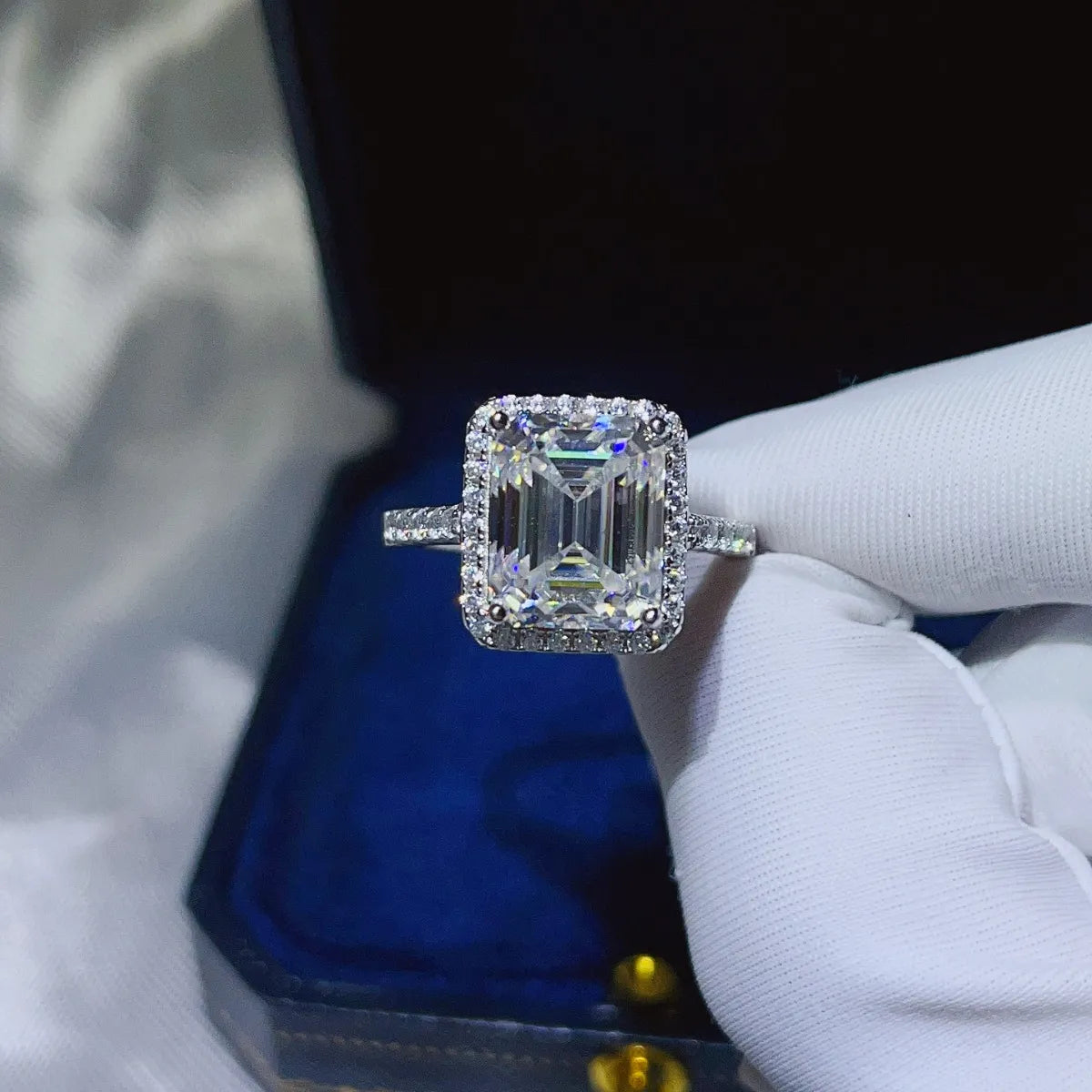 5 Carat Moissanite 925 Sterling Silver Ring - Grace Beauty H&C