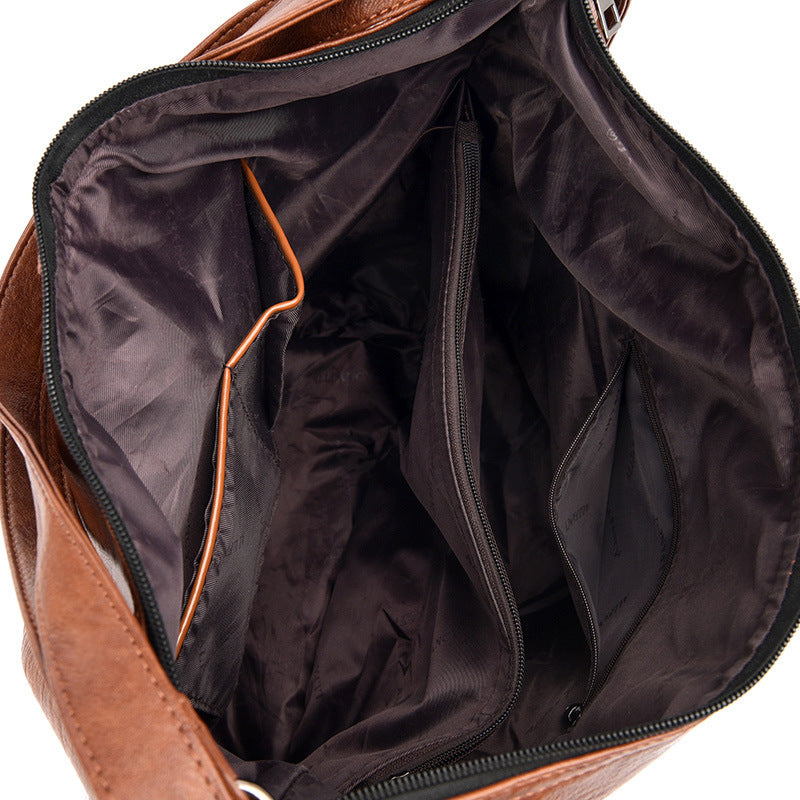 Soft Leather Versatile Leisure Shoulder Bag Multifunctional Backpack - Grace Beauty H&C