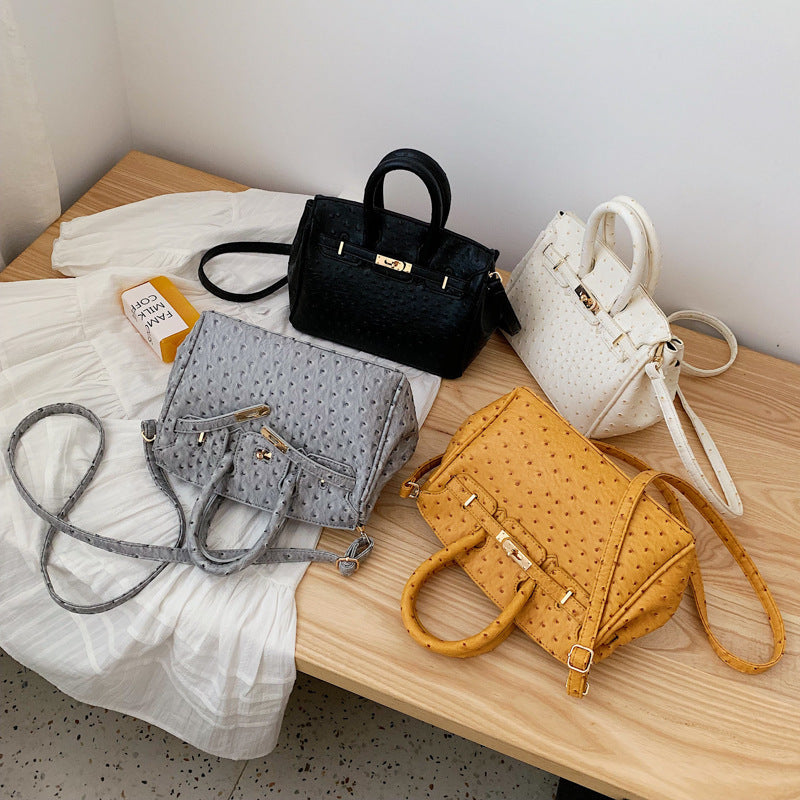 Ostrich pattern handbag - Grace Beauty H&C
