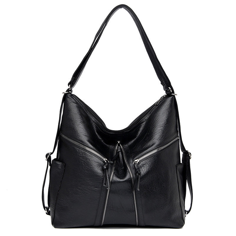 Soft Leather Versatile Leisure Shoulder Bag Multifunctional Backpack - Grace Beauty H&C