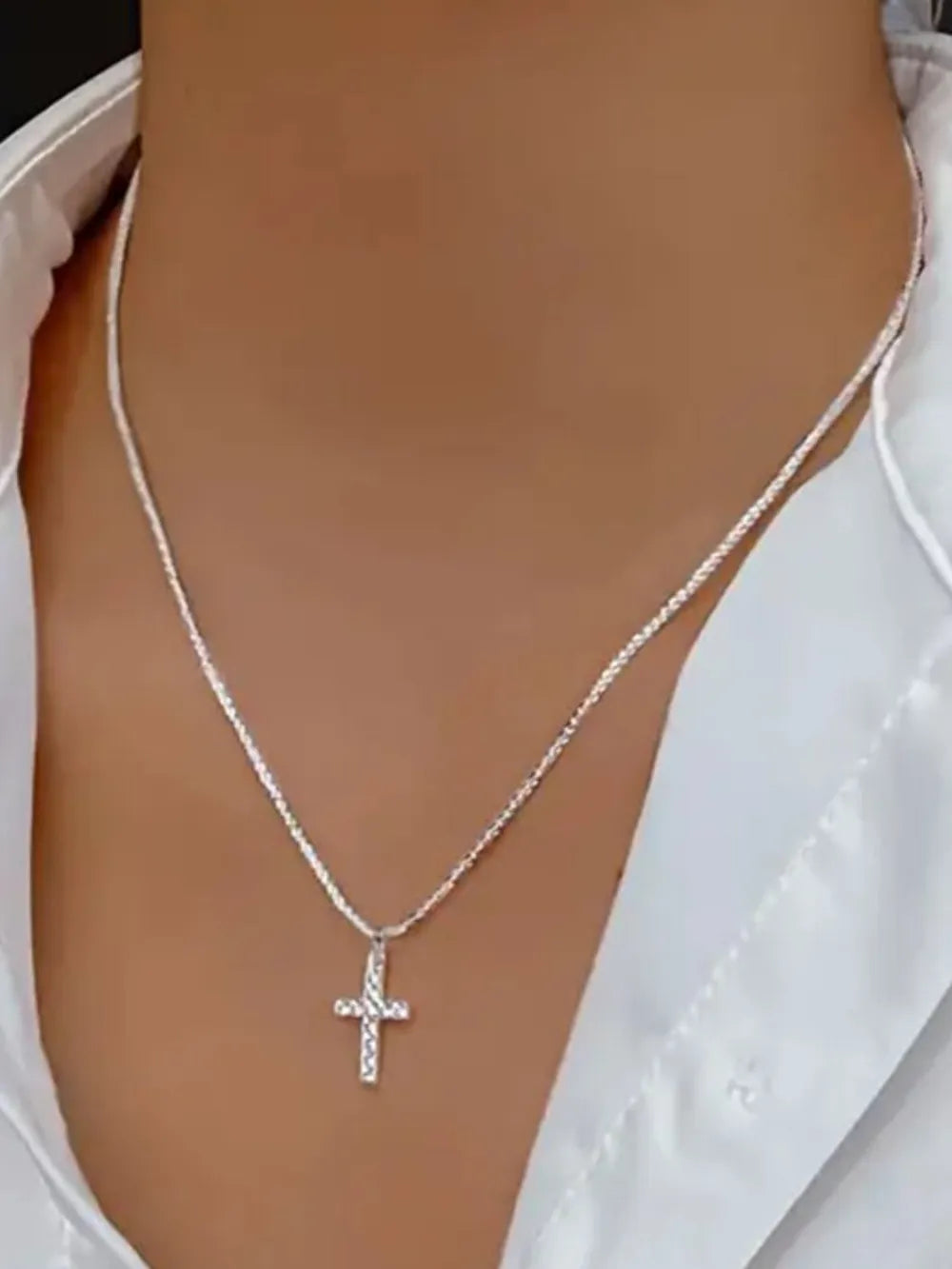 925 Sterling Silver Cross Necklace - Grace Beauty H&C