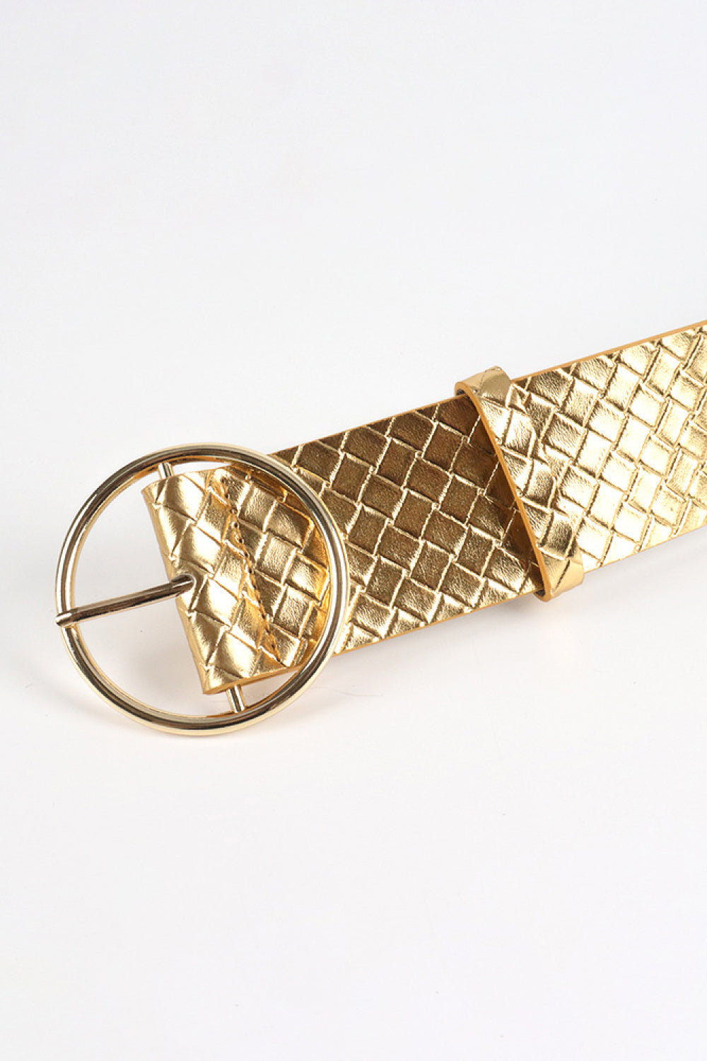 PU Leather Circle Shape Buckle Belt - Grace Beauty H&C