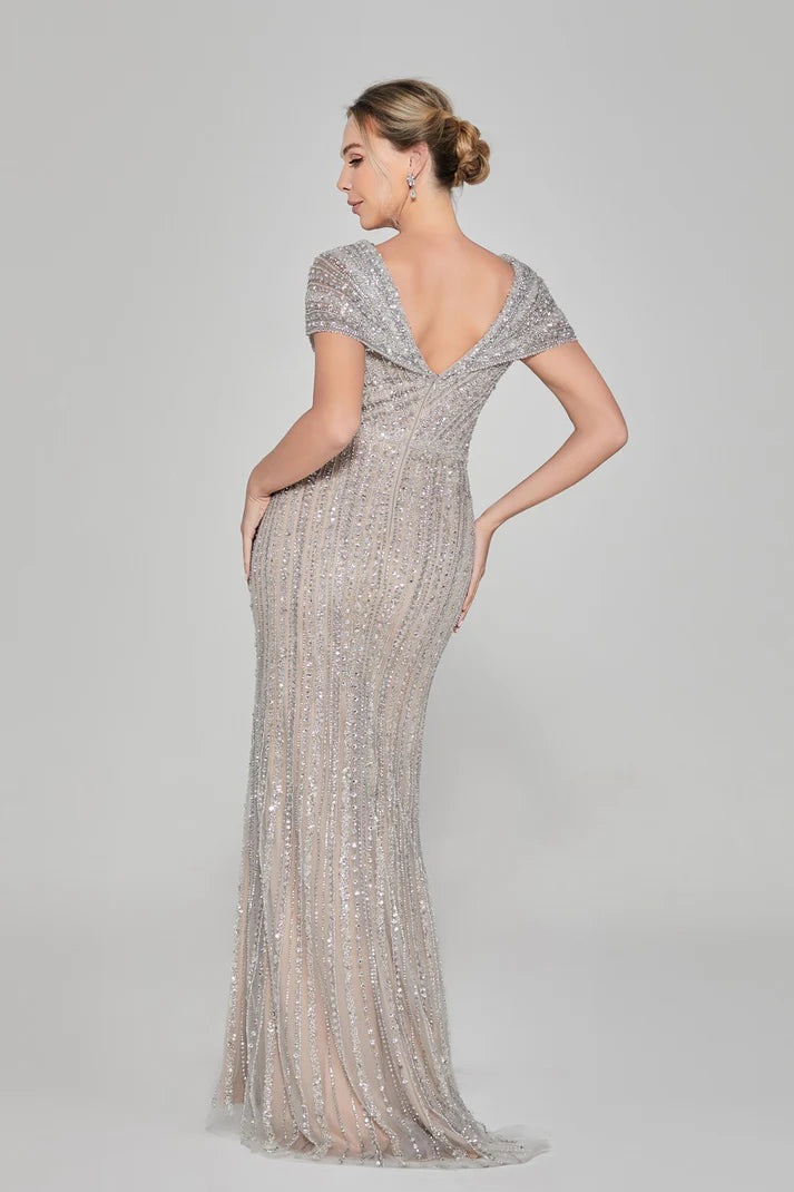 Handcrafted Beaded Evening Gowns - Grace beauty H&C