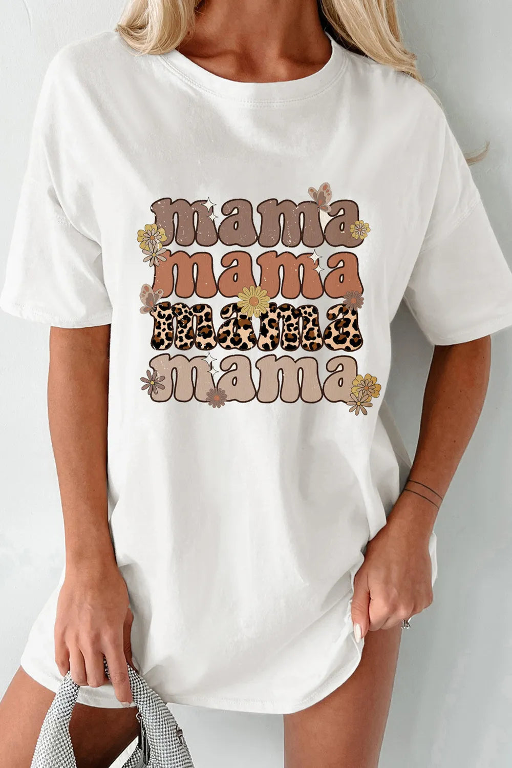 MAMA Round Neck Half Sleeve T-Shirt - Grace Beauty H&C