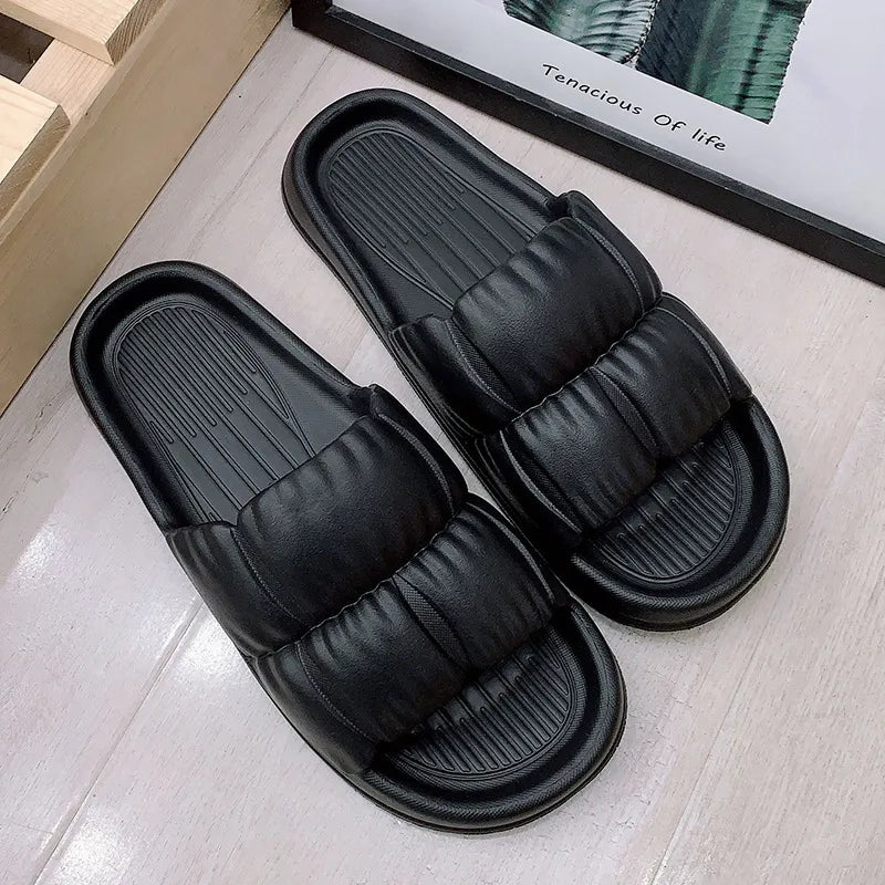 Open Toe Flat Slippers – Casual Slide-On Sandals - Grace Beauty H&C