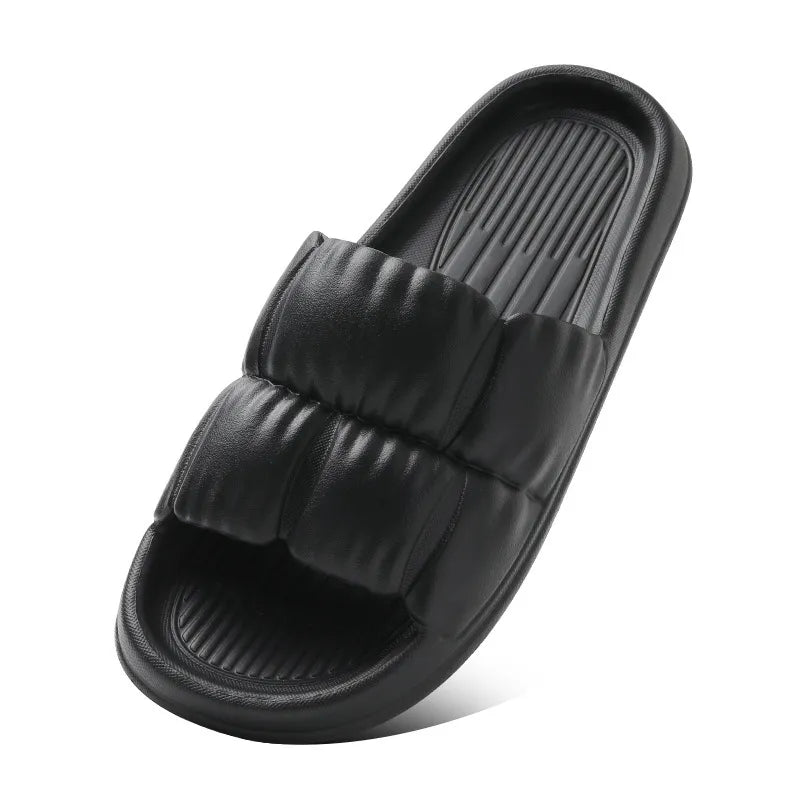 Open Toe Flat Slippers – Casual Slide-On Sandals - Grace Beauty H&C