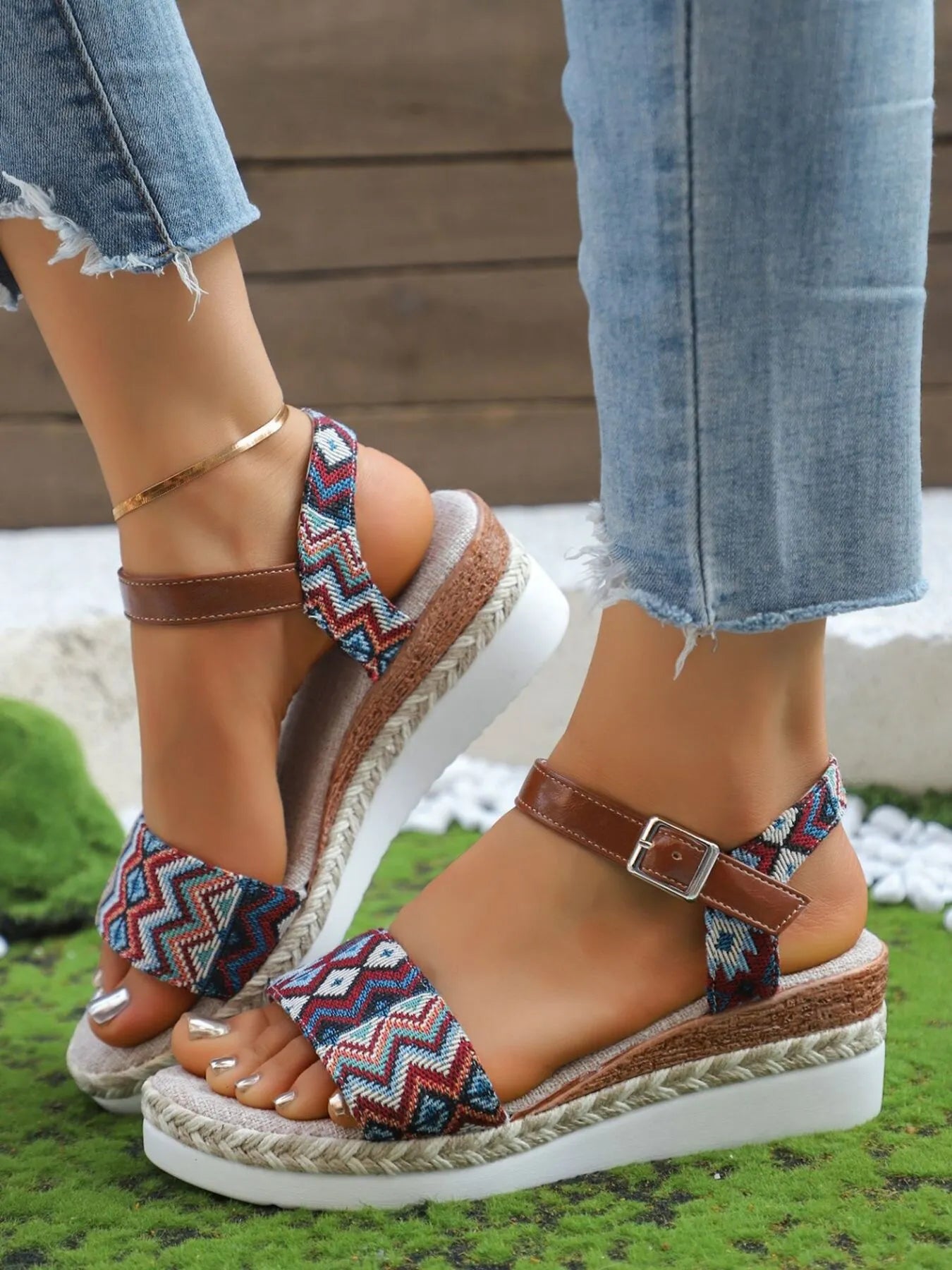 Open Toe Platform Wedge Sandals - Grace Beauty H&C