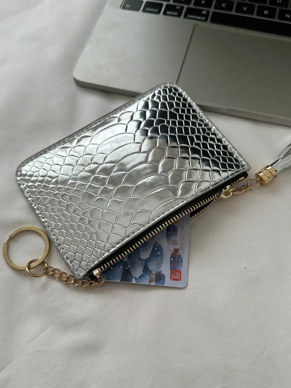 PU Leather Tassel Trim Card Case – Chic Wallet for Cards & Cash - Grace Beauty H&C
