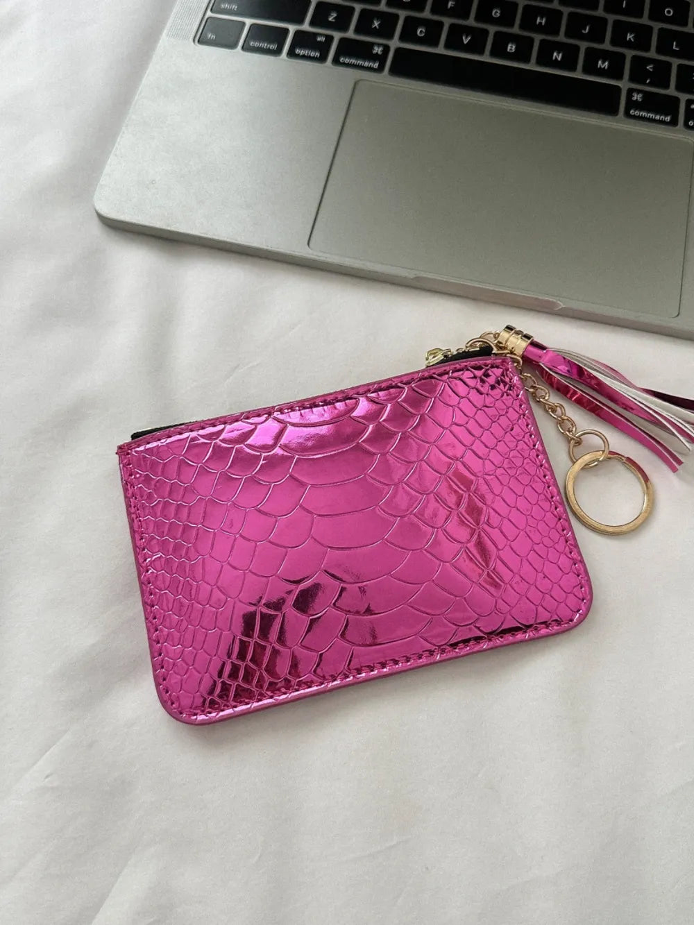 PU Leather Tassel Trim Card Case – Chic Wallet for Cards & Cash - Grace Beauty H&C