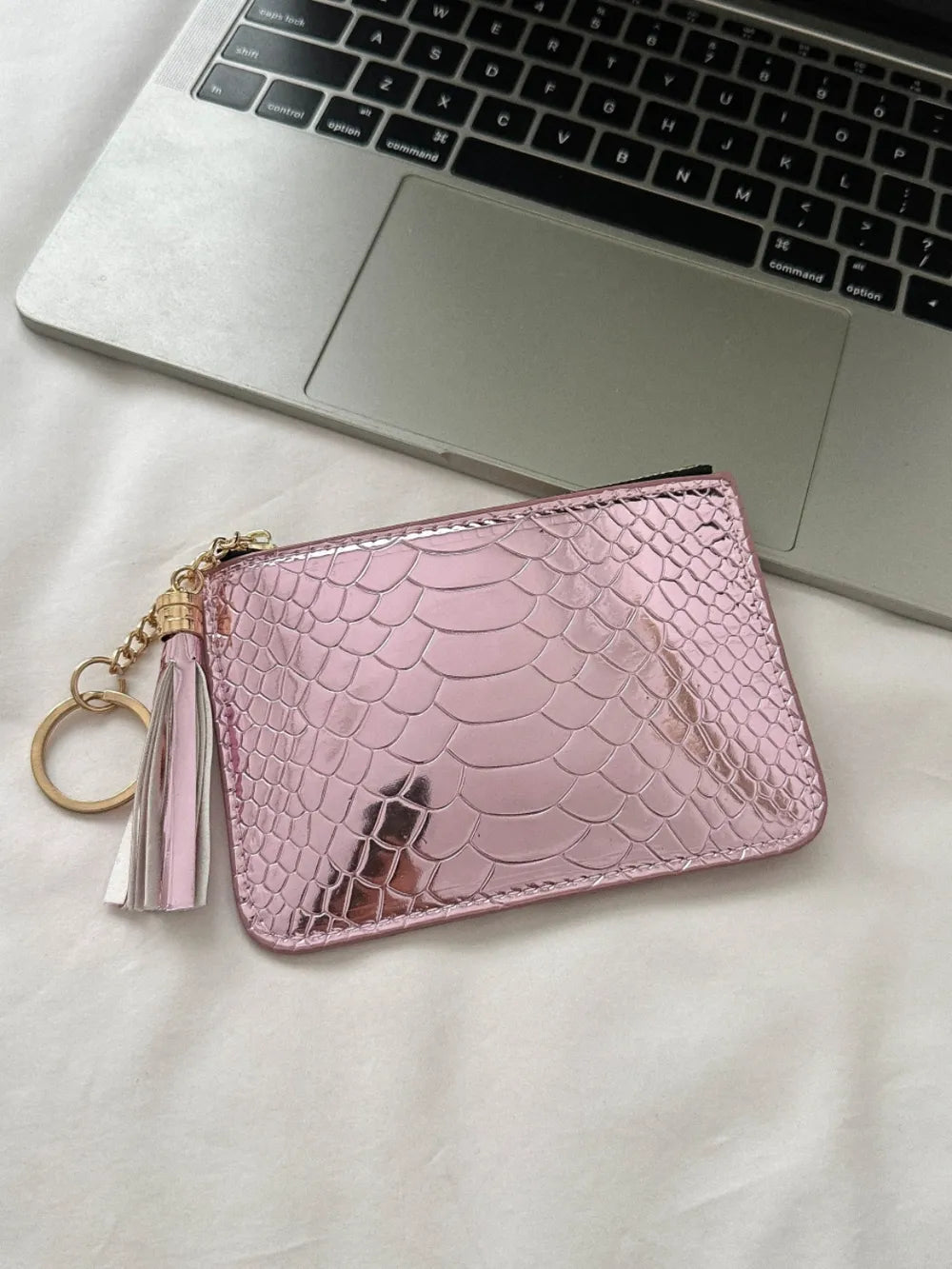 PU Leather Tassel Trim Card Case – Chic Wallet for Cards & Cash - Grace Beauty H&C