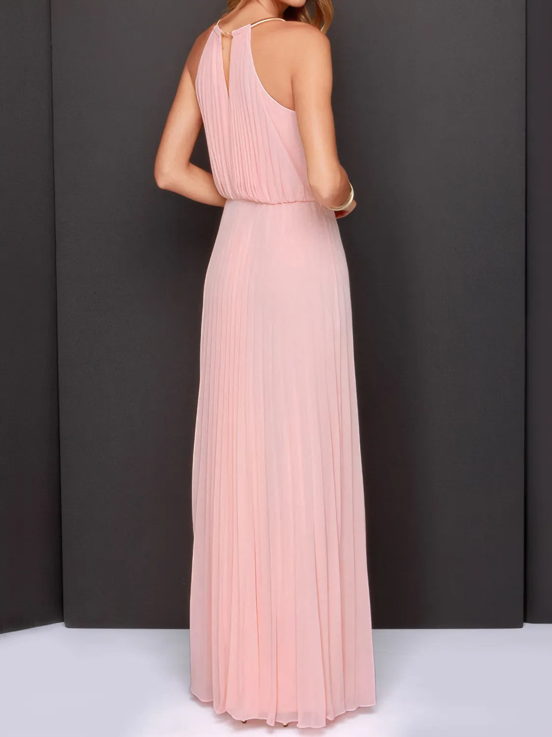 Pleated Sleeveless Maxi Cami Dress - Grace Beauty H&C