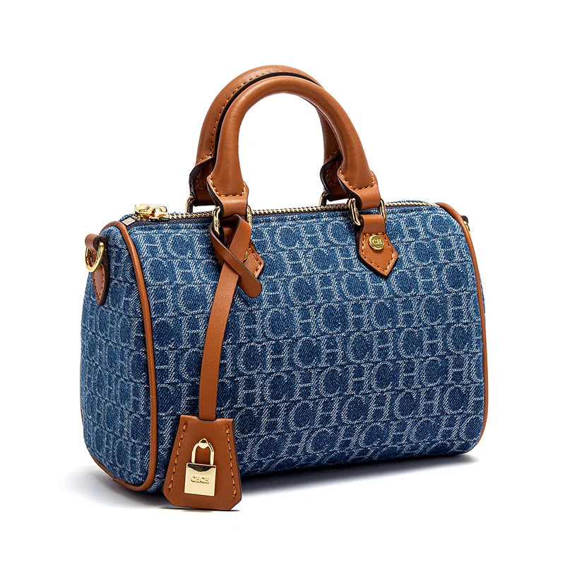 Women's Shoulder Bag 2025 New Cowboy Splicing Pillow Bag, Casual Party Women's Handbag - Grace Beauty H&C