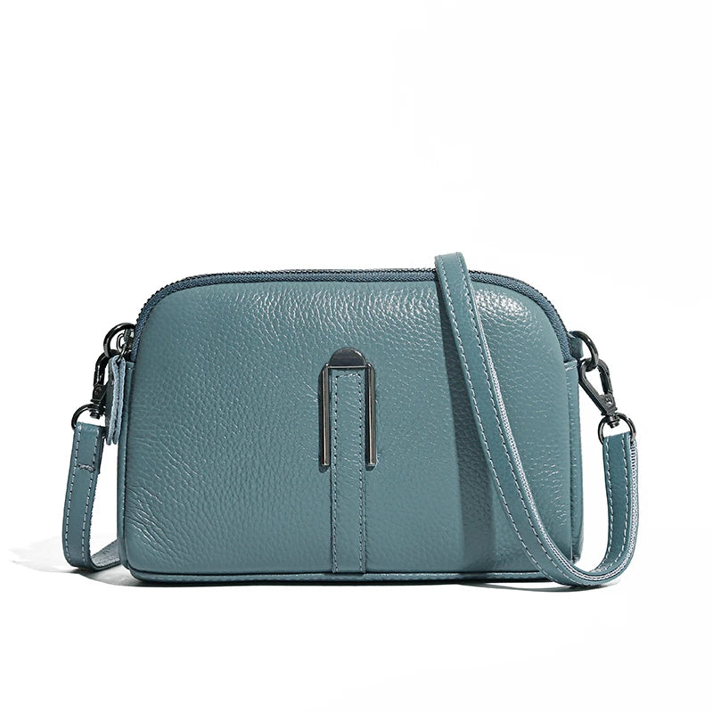 Genuine Leather Bag Luxury Women's Crossbody Bag for Woman Female Solid Color Clutch Phone Bags Shoulder Bag Messenger Bag Sac - Grace Beauty H&C