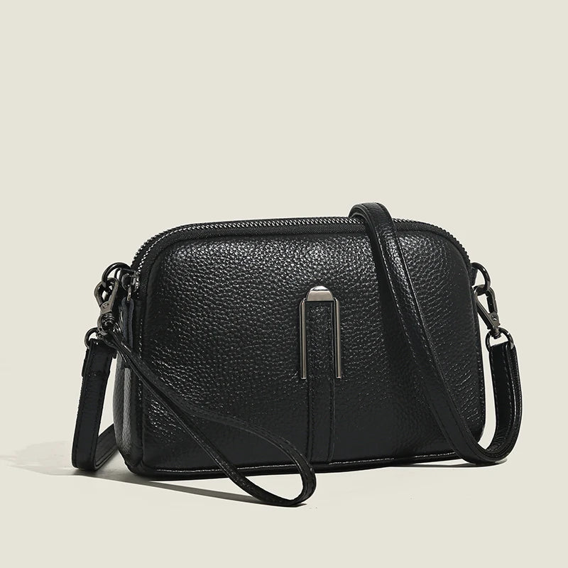 Genuine Leather Bag Luxury Women's Crossbody Bag for Woman Female Solid Color Clutch Phone Bags Shoulder Bag Messenger Bag Sac - Grace Beauty H&C