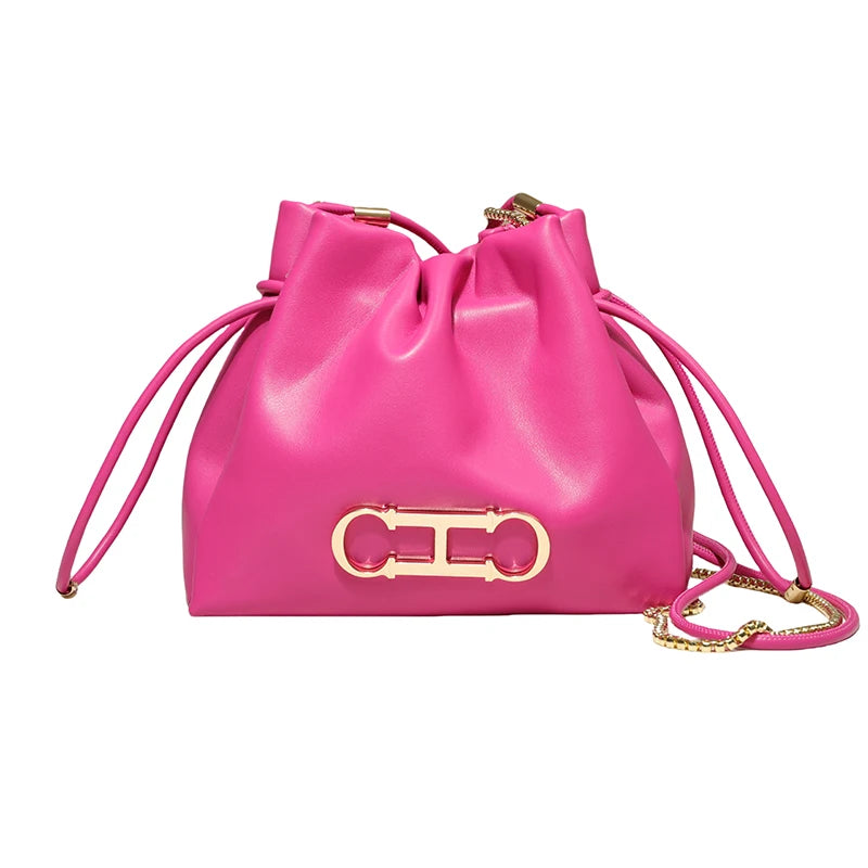 CH Casual Style Daily Ladies Small Bag Premium Sense Ladies Commuter Bag High Quality Solid Colour Design Ladies Shoulder Bag - Grace Beauty H&C