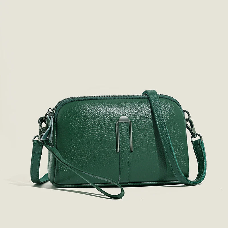 Genuine Leather Bag Luxury Women's Crossbody Bag for Woman Female Solid Color Clutch Phone Bags Shoulder Bag Messenger Bag Sac - Grace Beauty H&C
