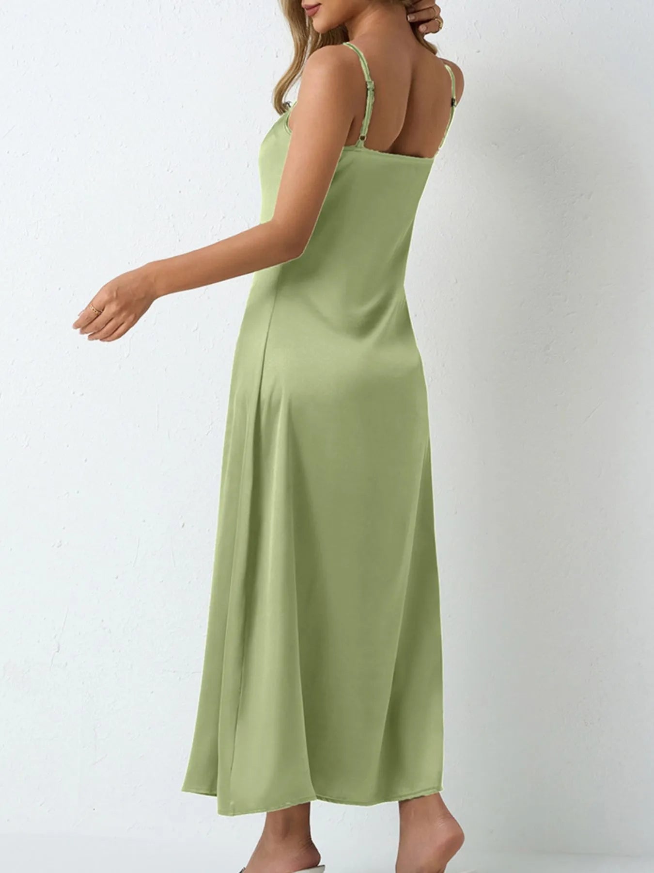 Satin Cowl Neck Cami Dress - Grace Beauty H&C