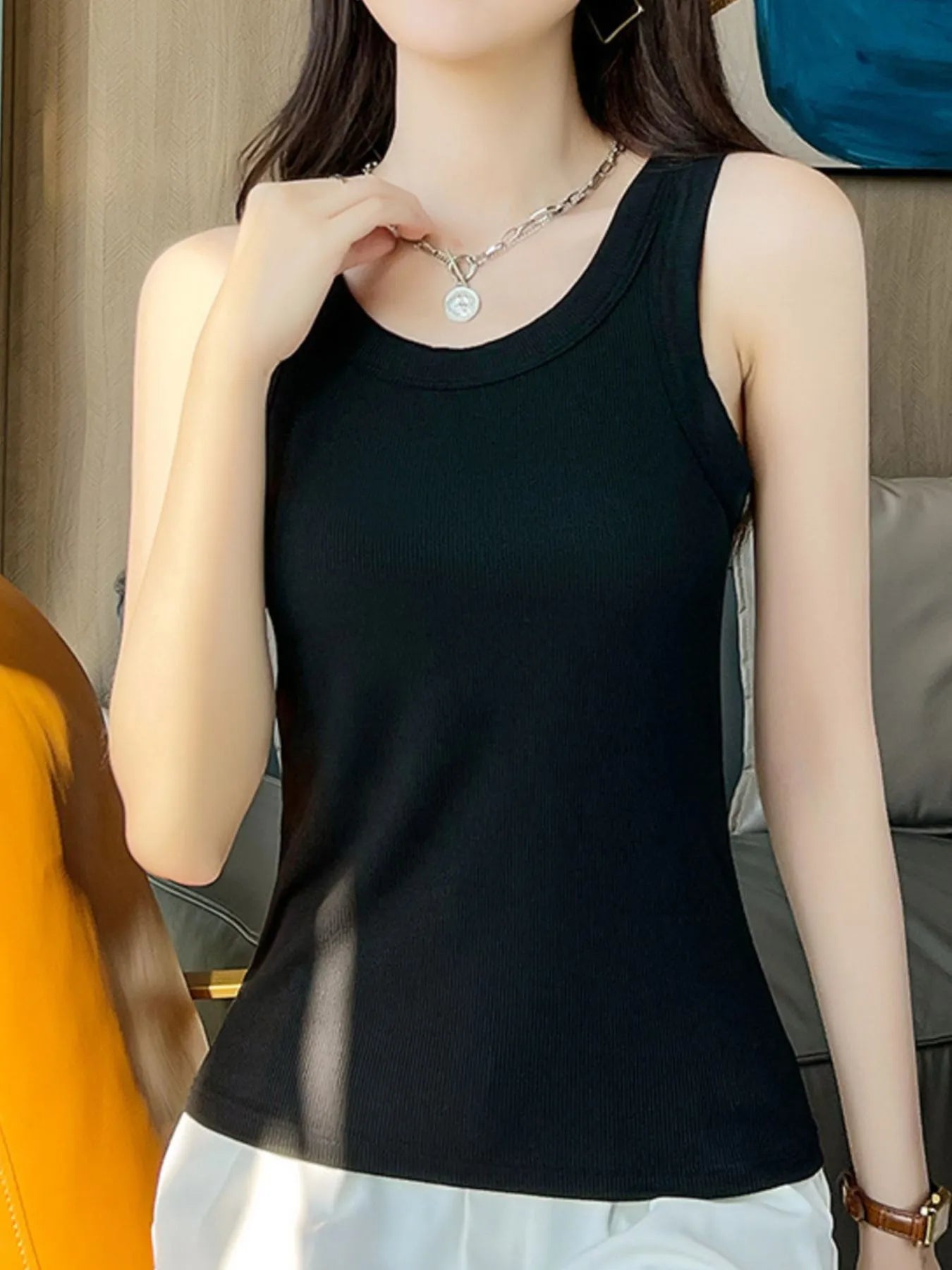 Scoop Neck Tank Top - Grace Beauty H&C
