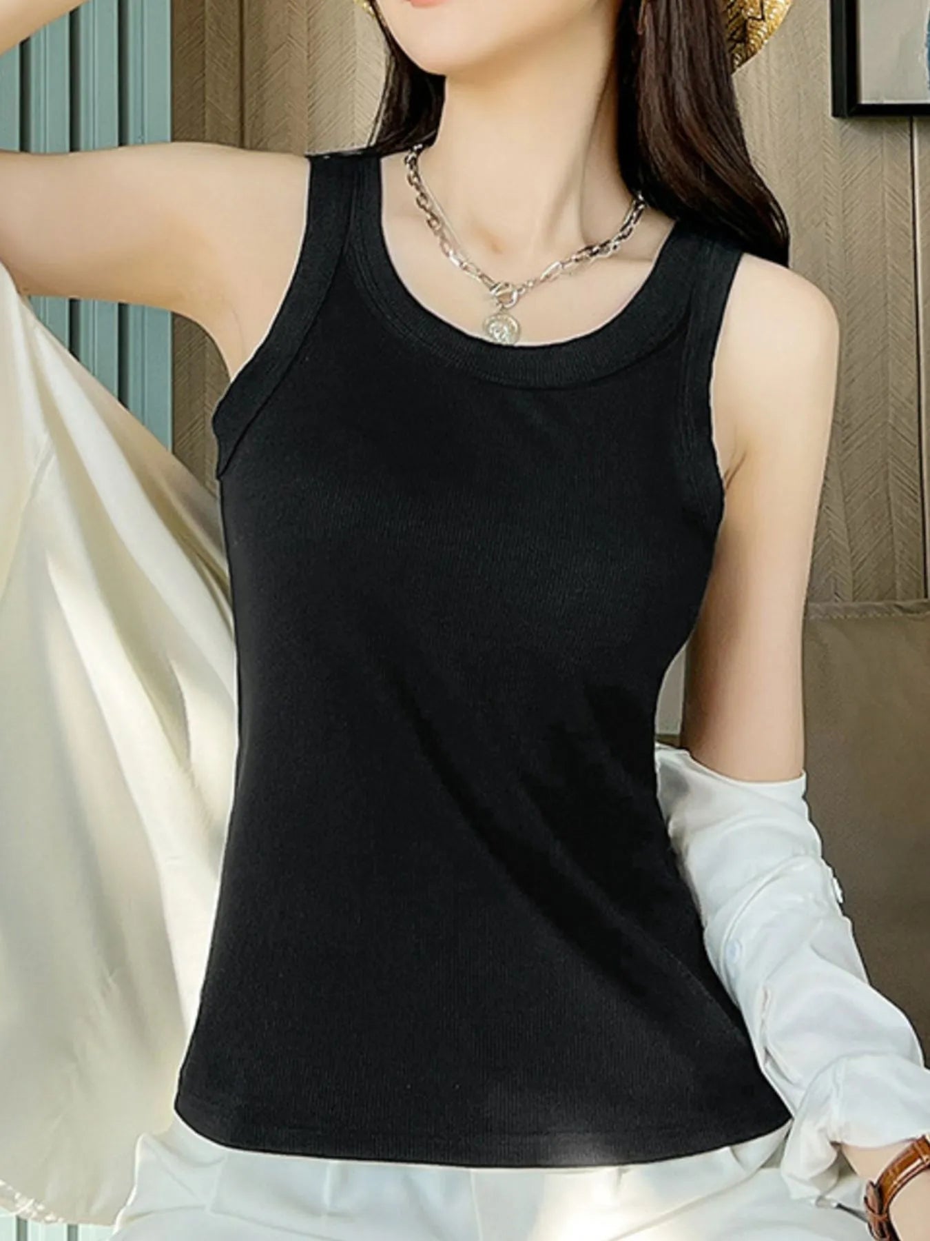 Scoop Neck Tank Top - Grace Beauty H&C