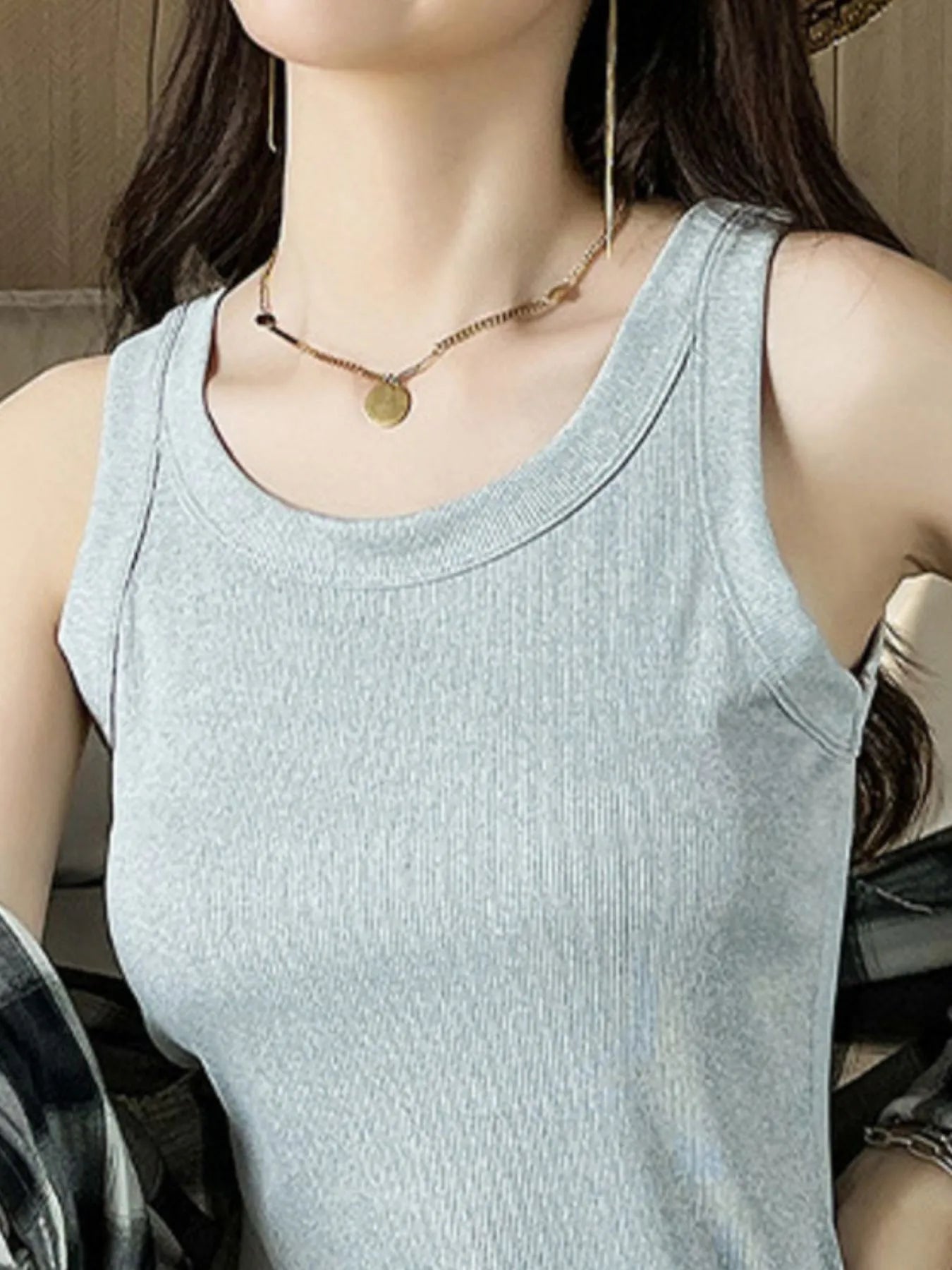 Scoop Neck Tank Top - Grace Beauty H&C