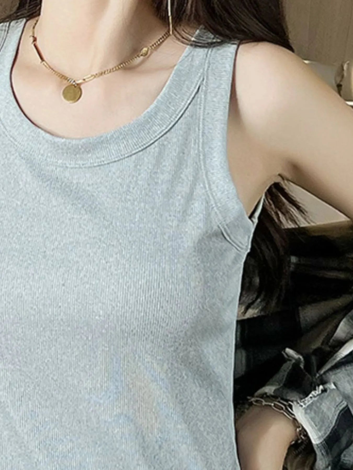 Scoop Neck Tank Top - Grace Beauty H&C