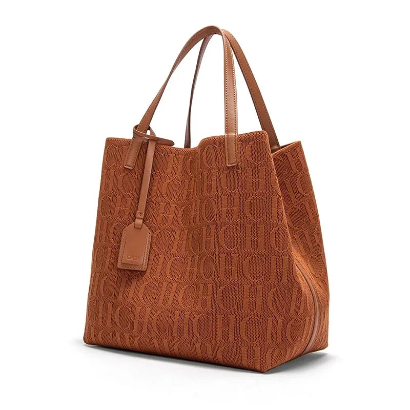 CH Women's Handbag Fashion Classic New Solid Color Letter Design Women's Handbag High Quality Craftsmanship Large Capacity - Grace Beauty H&C