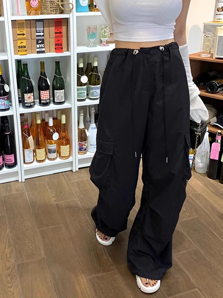 Wide Leg High Waist Workwear Trousers - Grace Beauty H&C
