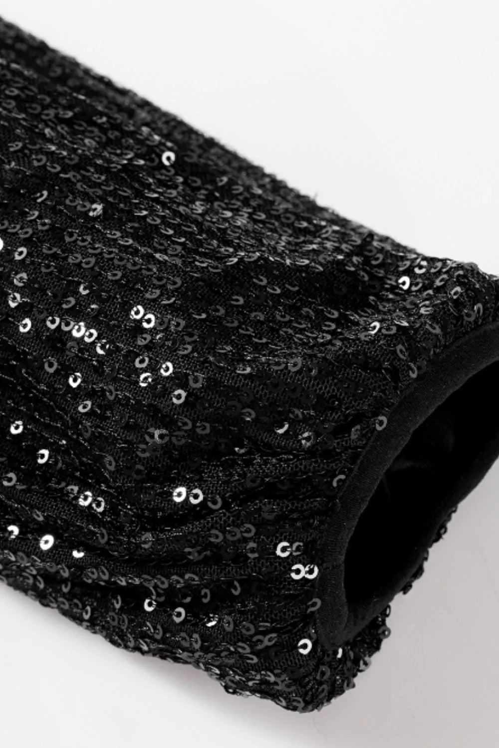 Sequin Zip Up Long Sleeve Jacket - Grace Beauty H&C