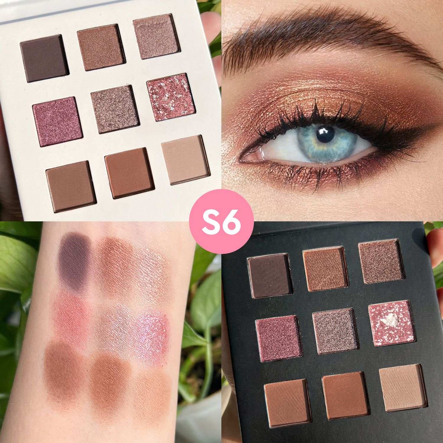 Set of 12 Luxe eyeshadow Glitter Palette - Grace beauty H&C