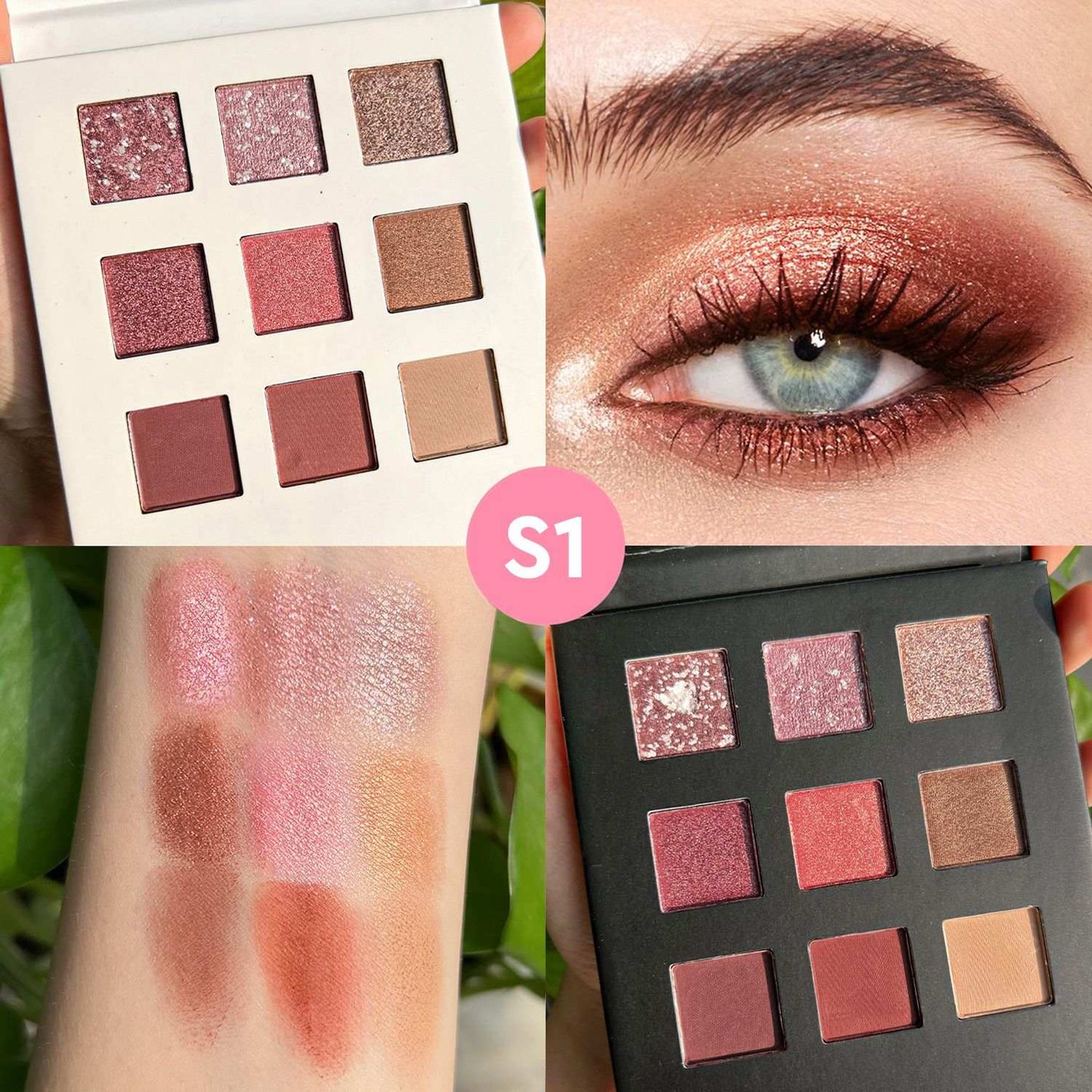 Set of 12 Luxe eyeshadow Glitter Palette - Grace beauty H&C