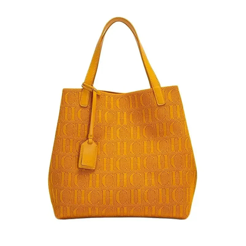 CH Women's Handbag Fashion Classic New Solid Color Letter Design Women's Handbag High Quality Craftsmanship Large Capacity - Grace Beauty H&C