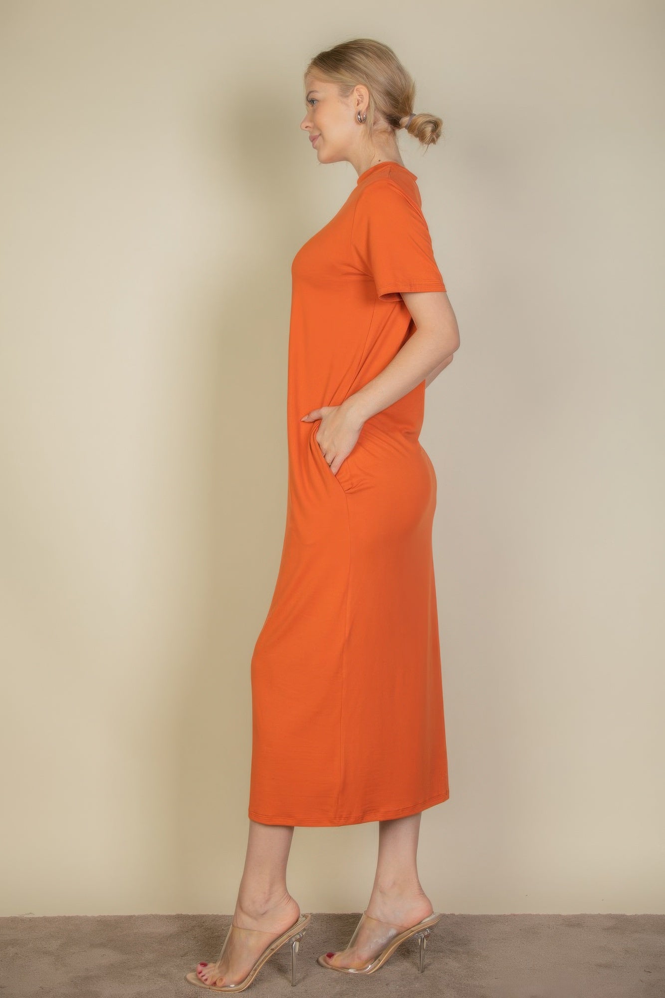 Side Pocket Tee Dress - Grace Beauty H&C