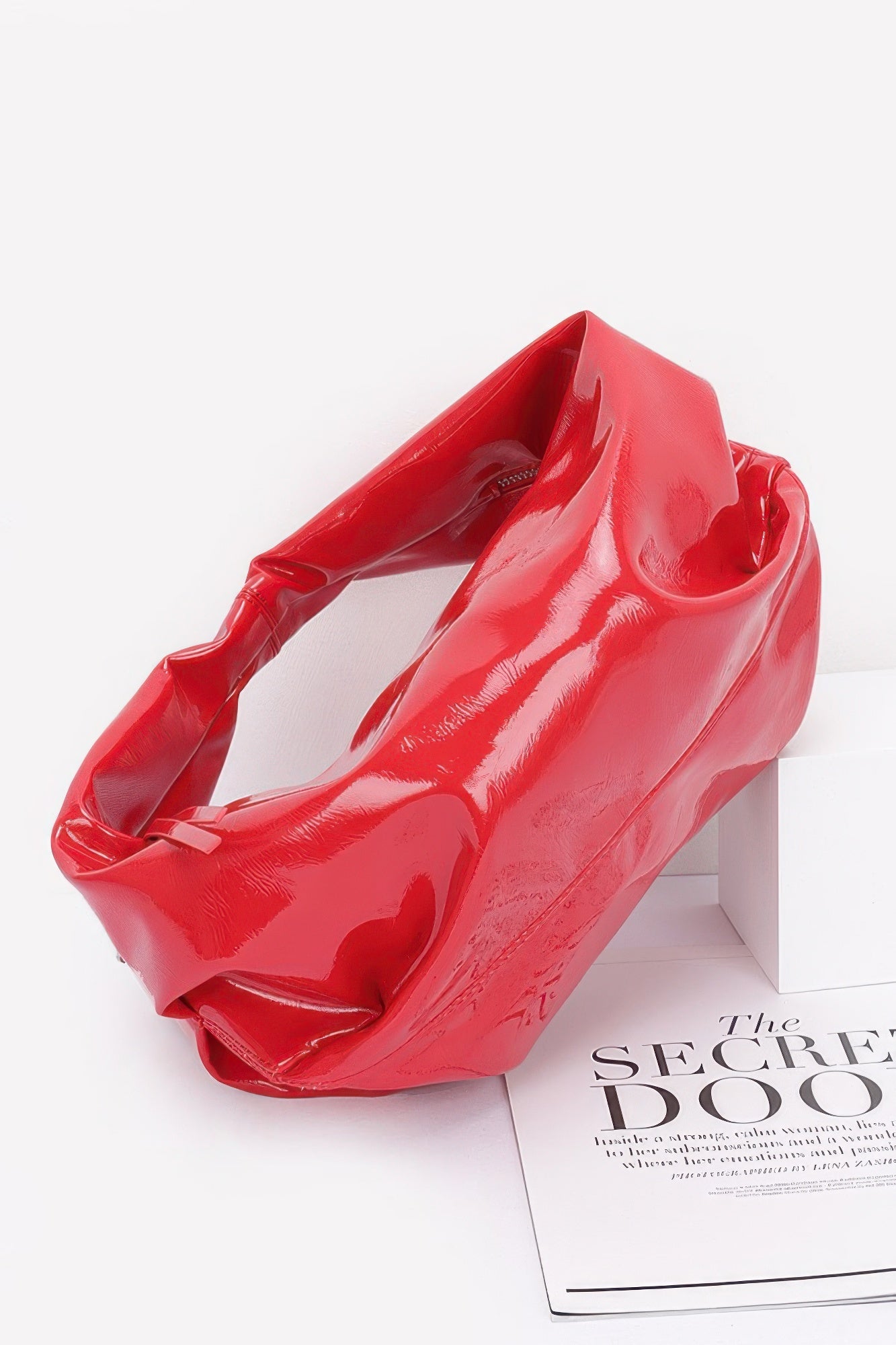 Patent Leather Hobo Bag - Grace Beauty H&C