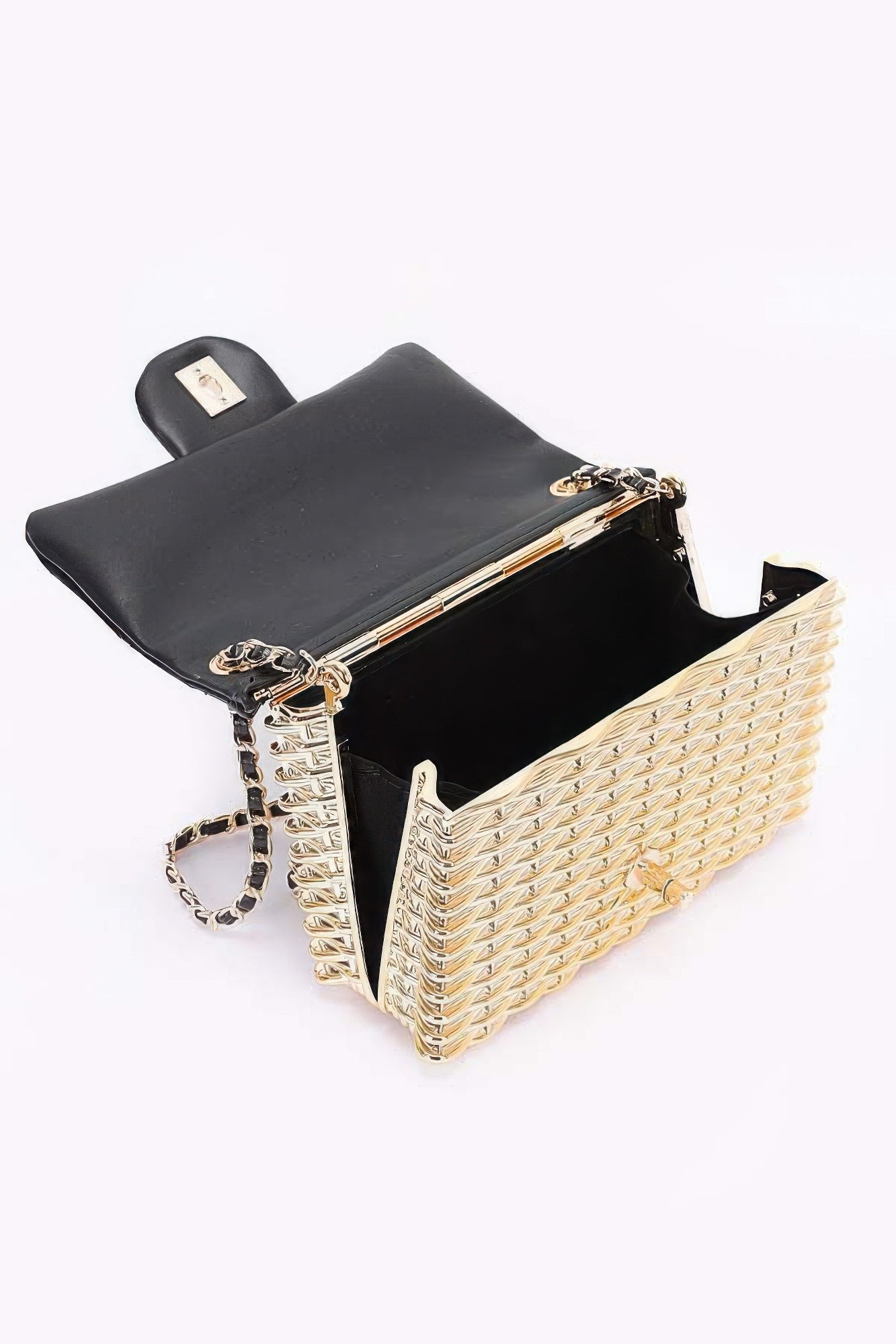Metallic Acrylic Flap Bag - Grace Beauty H&C