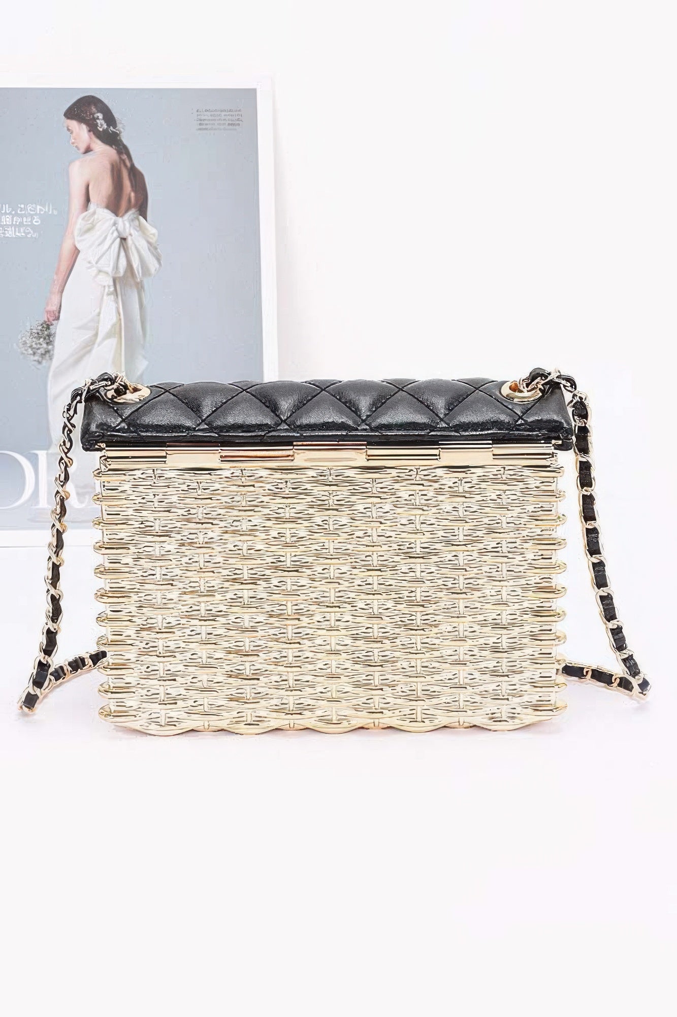 Metallic Acrylic Flap Bag - Grace Beauty H&C