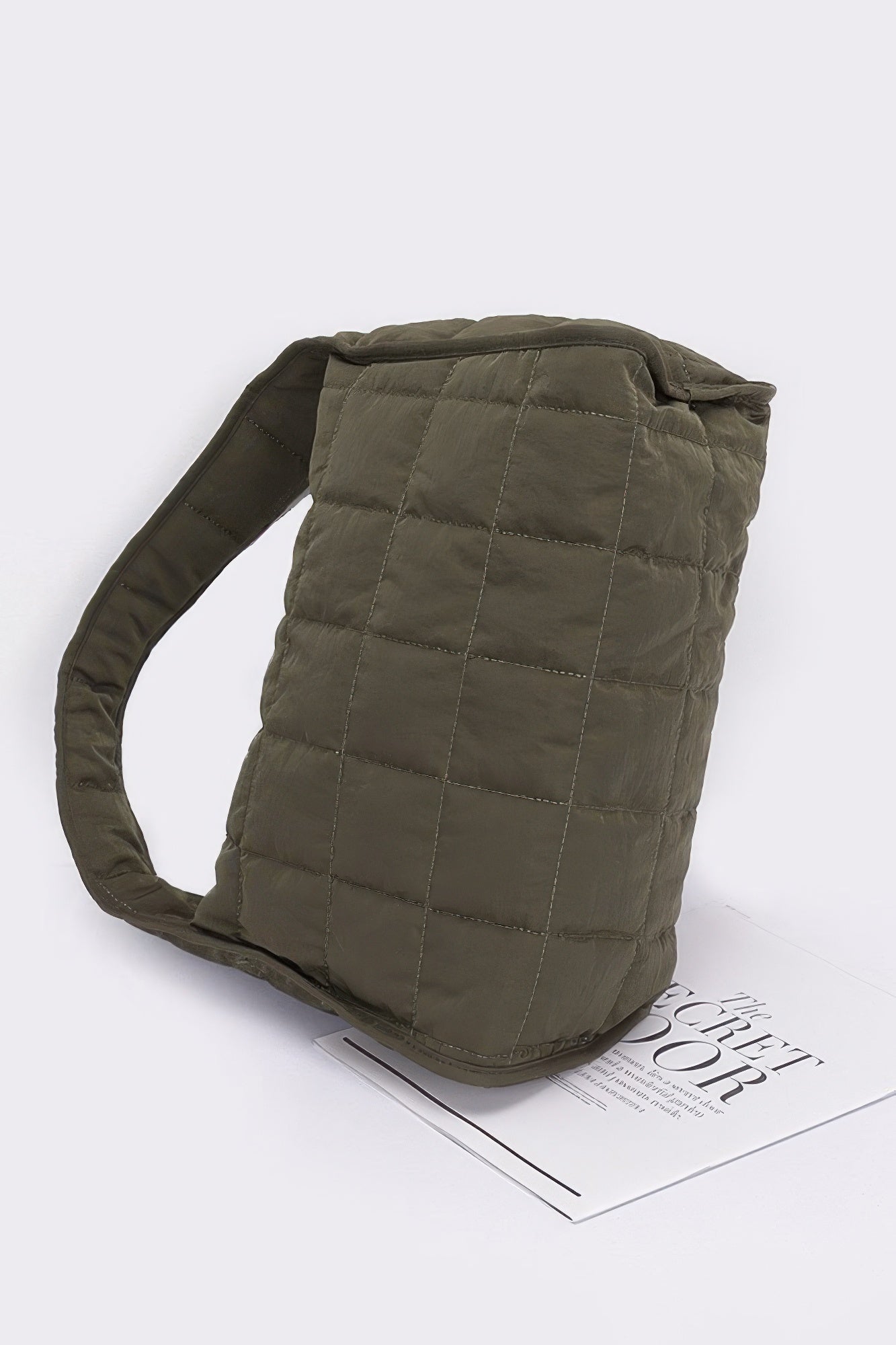 Quilted Nylon Shoulder Bag - Grace Beauty H&C