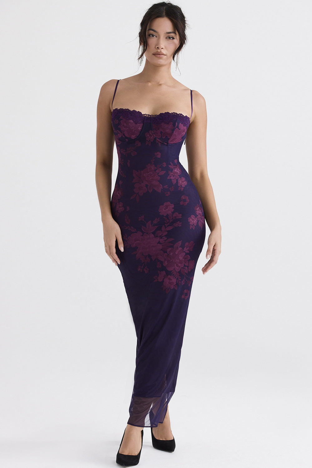 fashion sexy print vintage dress - Grace Beauty H&C
