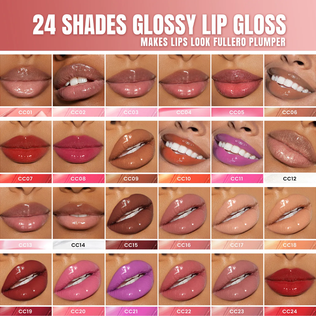 Set of 10 Unique Lip Gloss Aesthetic - Grace beauty H&C 