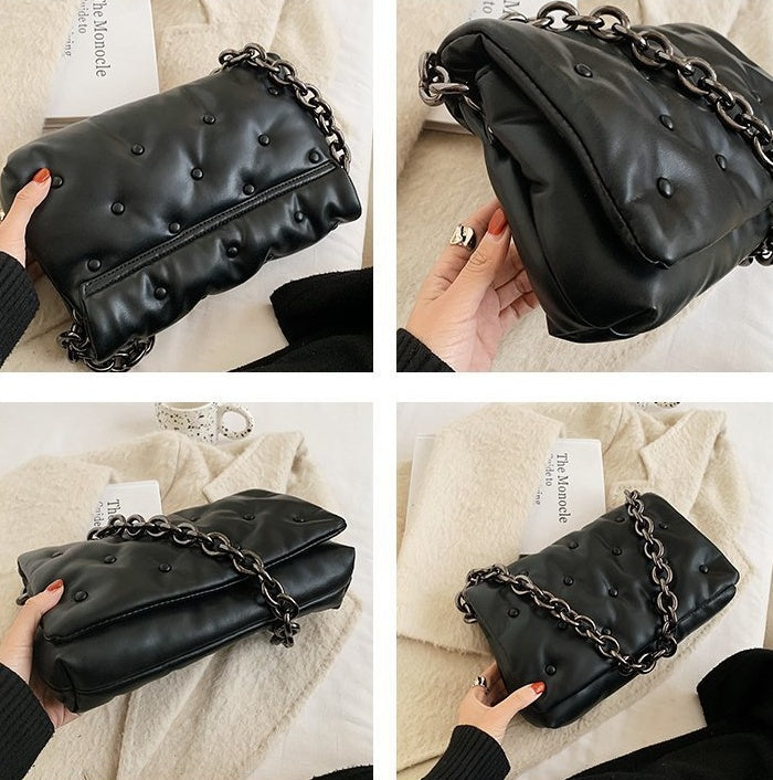 Fashion Simple Single Shoulder Chain Small Square Bag - Grace Beauty H&C 