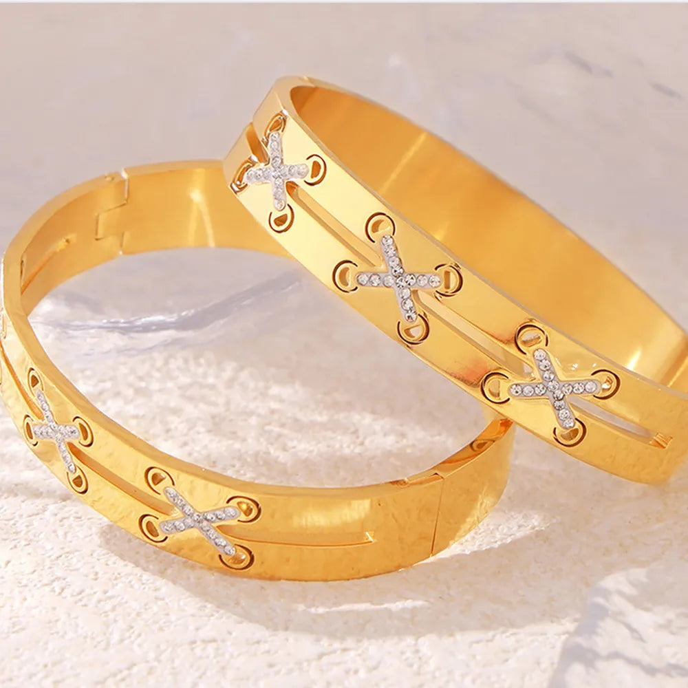 18K Gold-Plated Czech Diamond Bracelet - Grace Beauty H&C 
