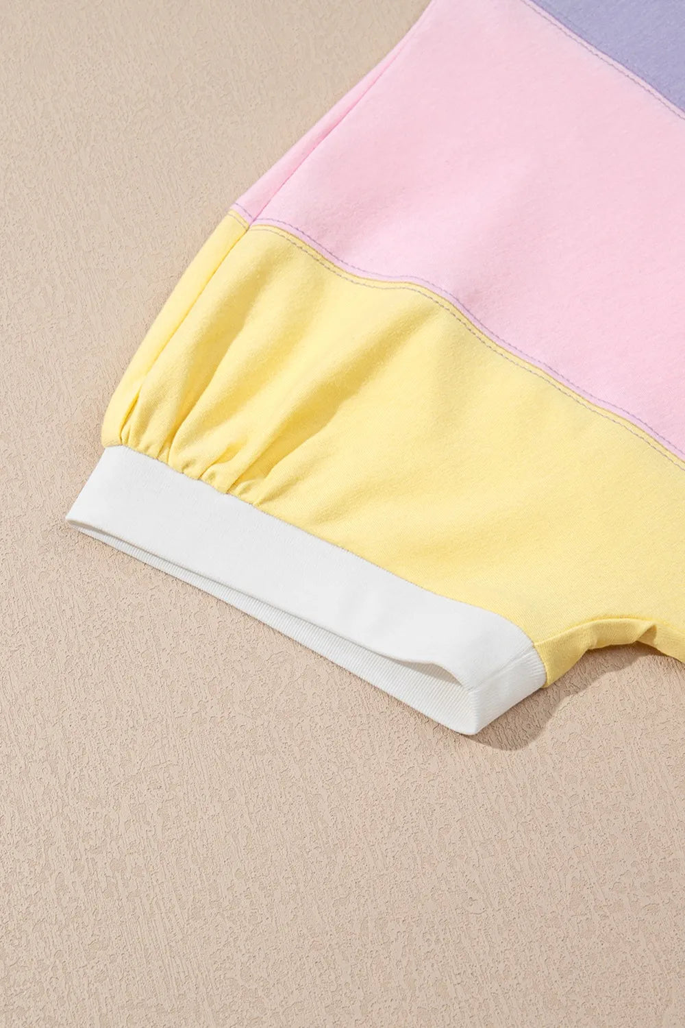 Color Block Patchwork Half Sleeve Oversized T Shirt - Grace Beauty H&C 